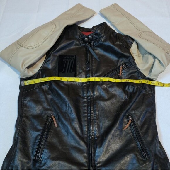 Harley Davidson Pushrod Colorblock Geniune Leather Jacket Coat Size Medium - Picture 7 of 12